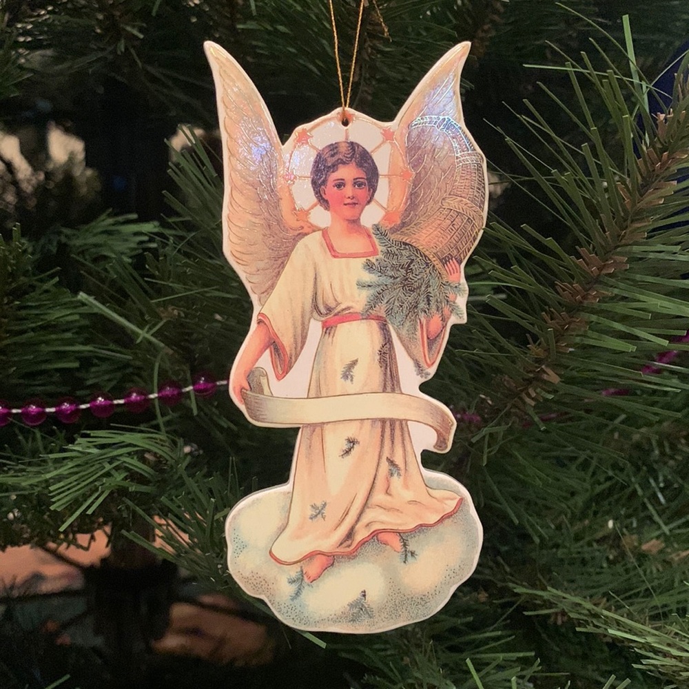 1997 Card stock Angel ornament - Picture 1 of 5